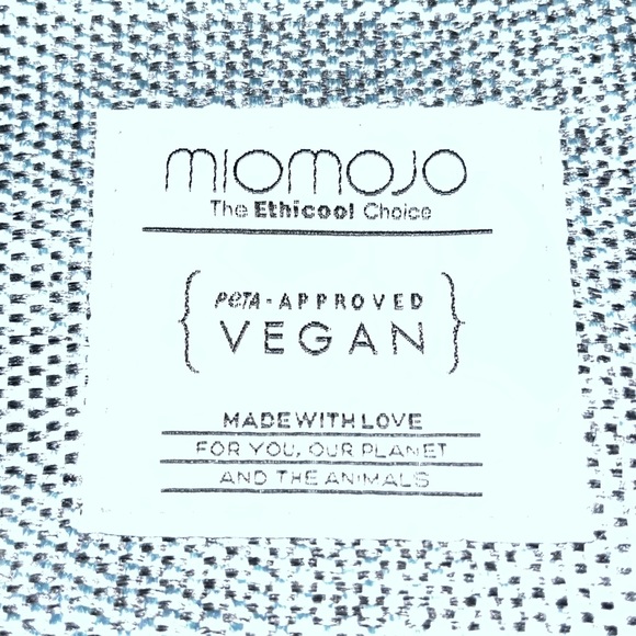 NWT MIOMOJO La Essential Teal/Grey Everyday Tote Bag- vegan PETA eco friendly - Picture 12 of 14